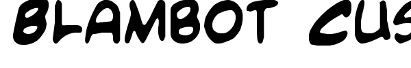 Blambot Custom font preview